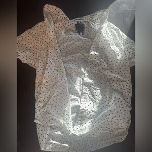 Men's White Polka Dot Shirt